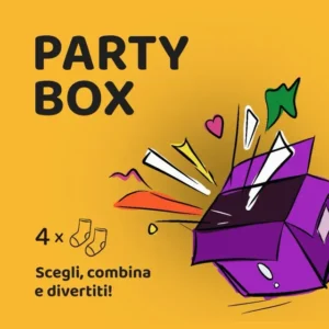Bellow box regalo calzini colorati e originali, in cotone bio
