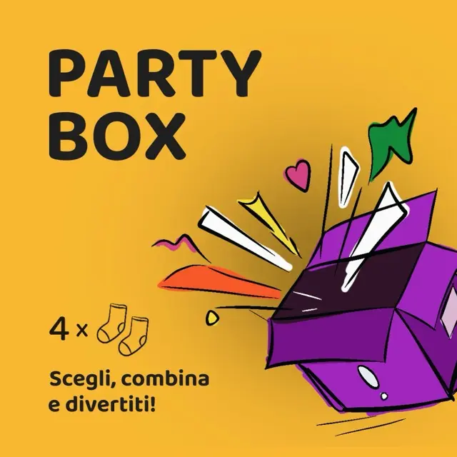 Bellow box regalo calzini colorati e originali, in cotone bio