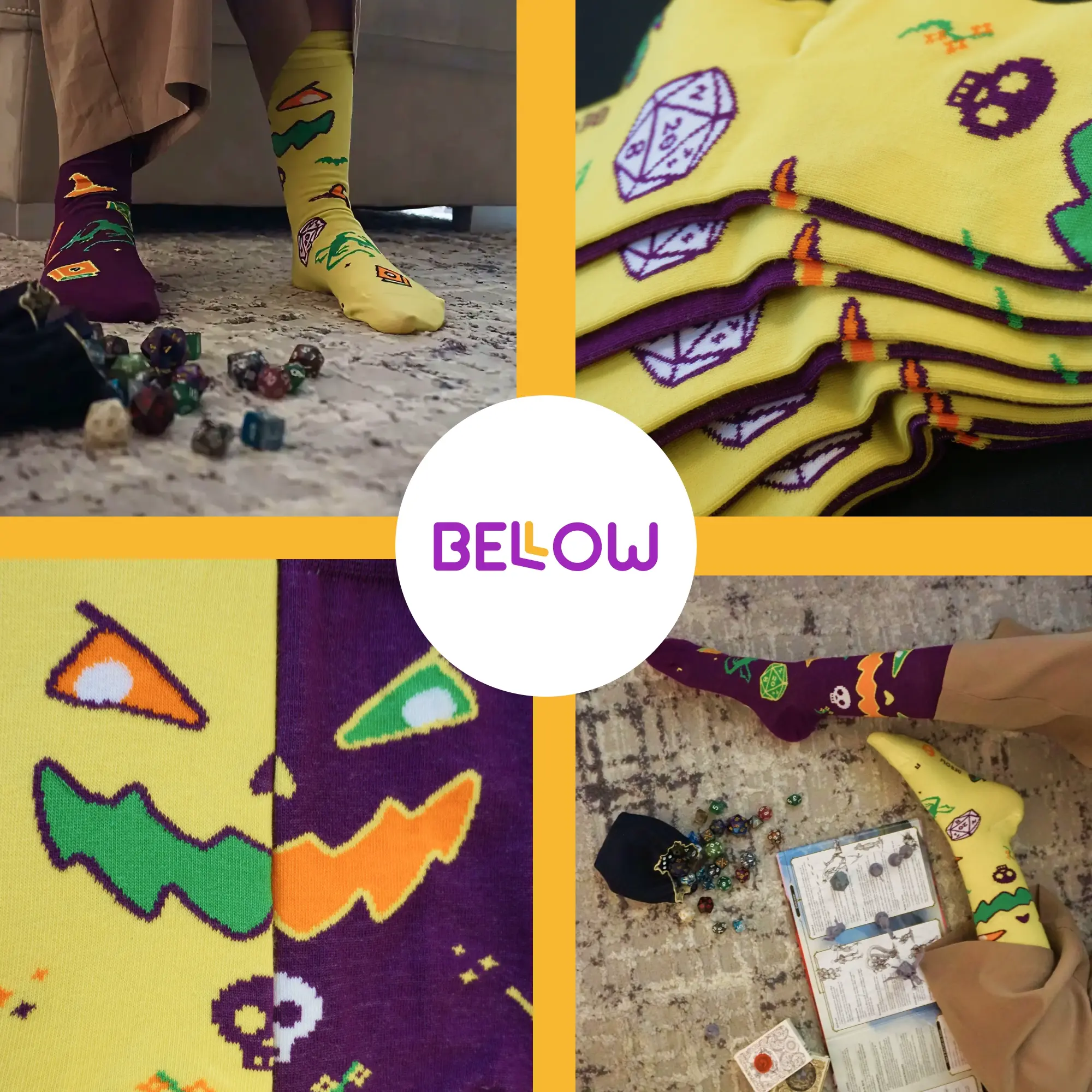 Calzini Bellow Dungeon Della Bestia in cotone biologico