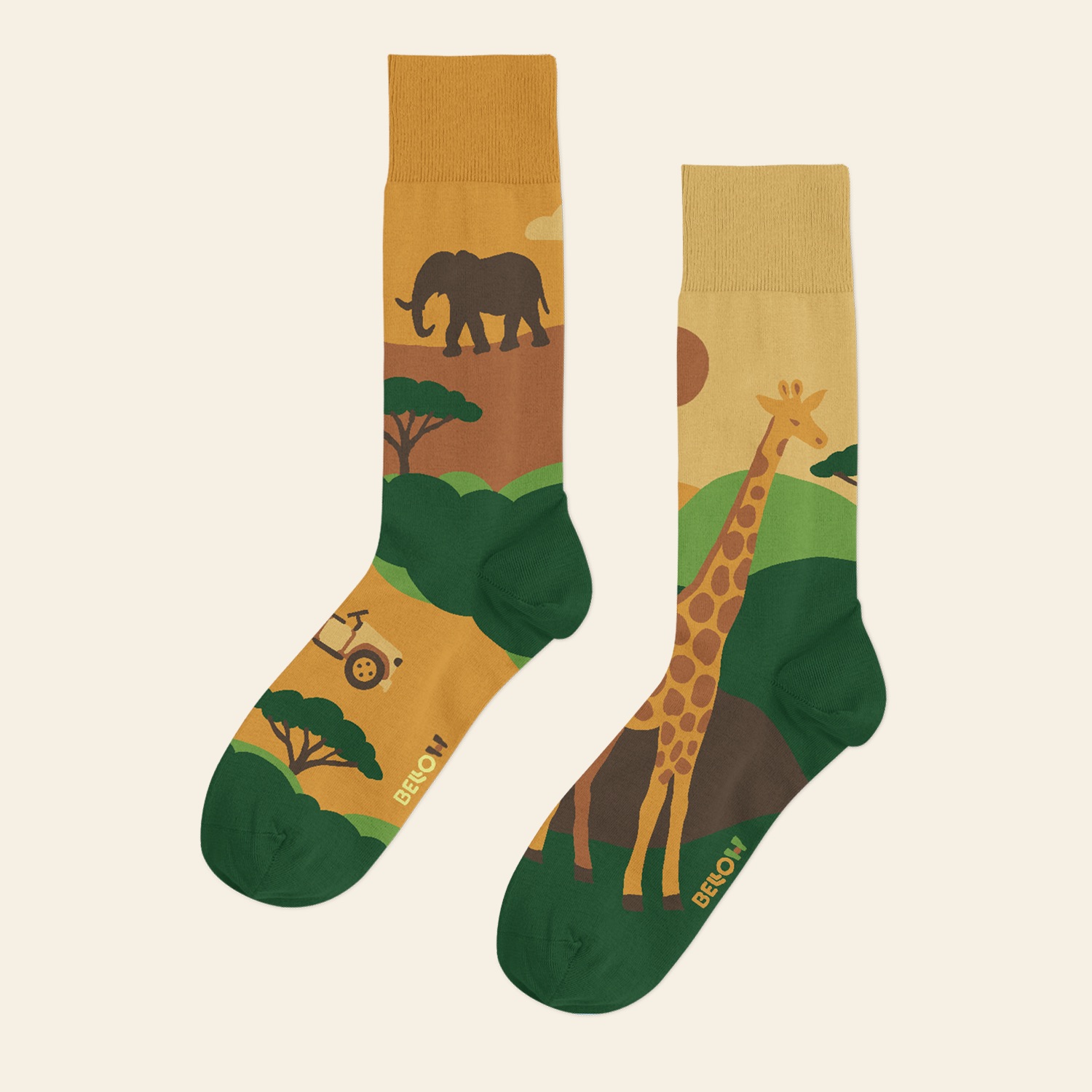 Calzini Safari Sudafricano in cotone biologico